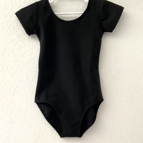 NEW BLACK LEOTARDS DANCE BALLET GYMNASTICS UNISEX - Picture 1 of 11